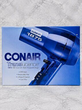 NIB Conair Translucence 1875 watt Hair Dryer
